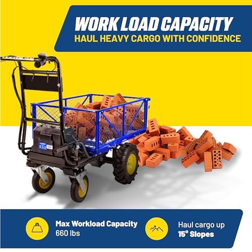 Goodyear Electric Power Wagon - 48V Utility Cart, 660 Lb Load Capacity