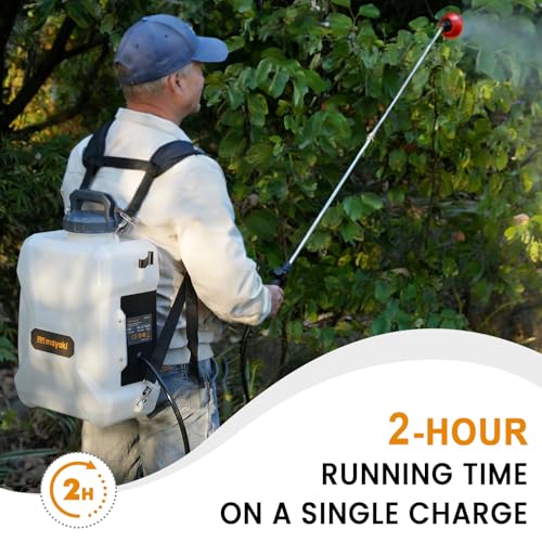 3 Gallon Lawn Garden Sprayer Compatible with DeWalt 20V MAX Battery - color: Gray