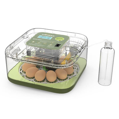 12 Egg Incubator for Hatching Eggs with Automatic Turning, Temperature & Humidity Display, Egg Candler, and Hatch Day Alert - Ideal for Chicken, Duck, and Quail Eggs