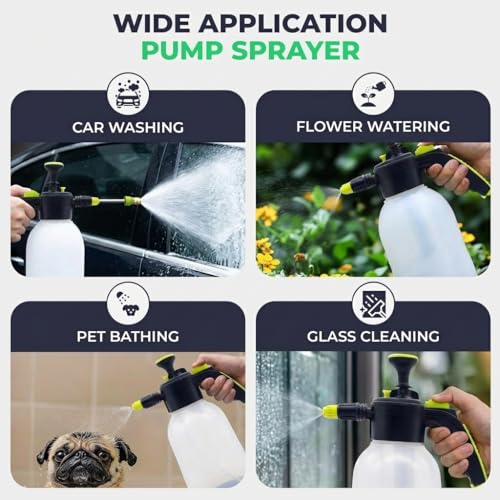 Flora 0.5 Gal Garden Pump Sprayer, Handheld Sprayer with Lock-On Trigger