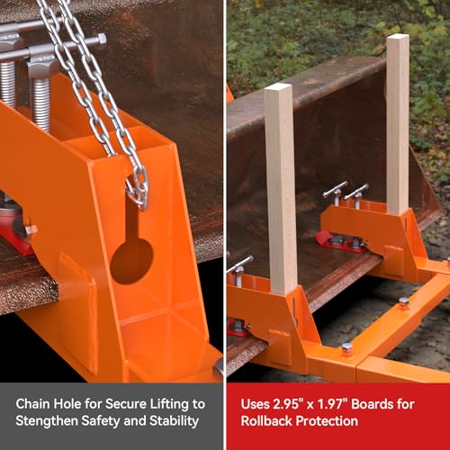 Clamp on Pallet Forks for Tractor Bucket 60" Total Length 4000LBS Capacity