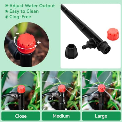 1/4" Drip Irrigation Emitters for Garden Irrigation System,30 Pack - size: 30pcs Irrigation Drippers