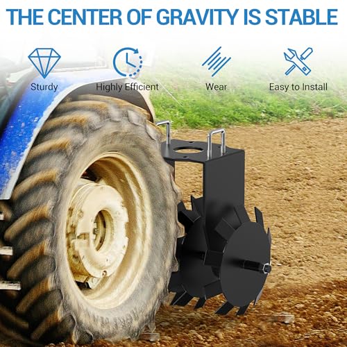 32" Heavy-Duty Disc Plow Harrow - Two Pack Disc Plow, ATV/UTV Tow-Behind with 2" Hitch