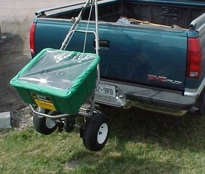 Spreader Caddy for Lesco Spreaders - Spreader Holder Hitch Mount - Rittenhouse