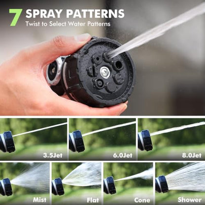 RESTMO Hose Nozzle Heavy Duty, Hose Spray Nozzle Thumb Control for Outdoor - color: Black