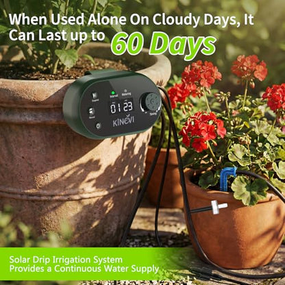 Solar Drip Irrigation System, Auto Plant Waterer for 30 Pots