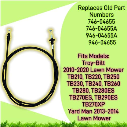 946-04655A Drive Control Cable Replaces 946-04655 Speed Selector Cables - size: 946-04655A