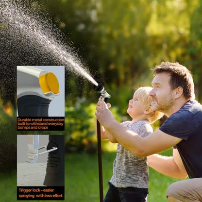 Heavy Duty Metal Garden Hose Nozzle with 7 Spray Patterns