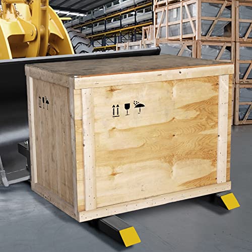 VEVOR Pallet Forks, 4000 lbs Clamp on Pallet Forks, 60" Total Length Heavy Duty Pallet Forks, Tractor Bucket Forks for Tractor Attachments, Skid Steer, Loader Bucket