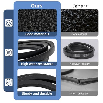 954-04062 754-04062 Deck Belt Replacement for MTD 38 Inch Deck 1/2" x 77.5" - color: 754-04062