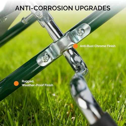 VINGLI 4-Wheel Garden Hose Reel Cart with Storage Basket, Portable Residential Hose Reel Cart, Lawn Watering, for Garden Backyard and Farm (Green 250FT) - color: Green 250ft- 4 Wheel