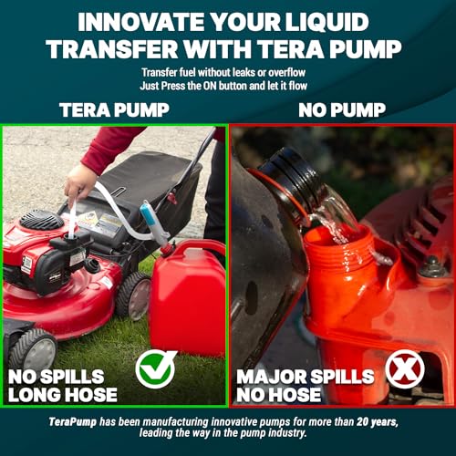 TERA PUMP Automatic Portable Battery Operated Water/Fuel Transfer Pump - style: Basic Stick Pump (AA)