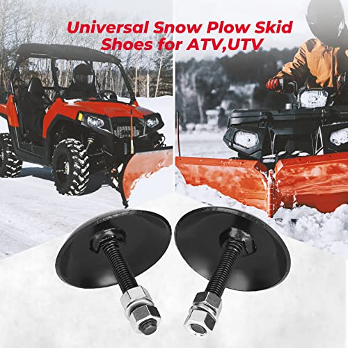 KEMIMOTO Universal Snow Plow Skid Shoes ATV UTV Repalce 2873423 2877245