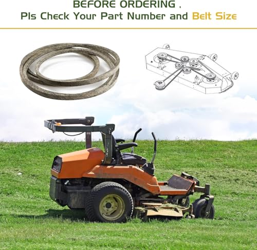 1/2" x 99" 754-0440 Mower Deck Belt for MTD 954-0440 Toro 94-4291 7200116 1732966SM 600 Series Riders with 46" Deck, Zoom with 34" Deck LT-16 LT-165 LT-18 LT-185 Tractor/Aramid Cord