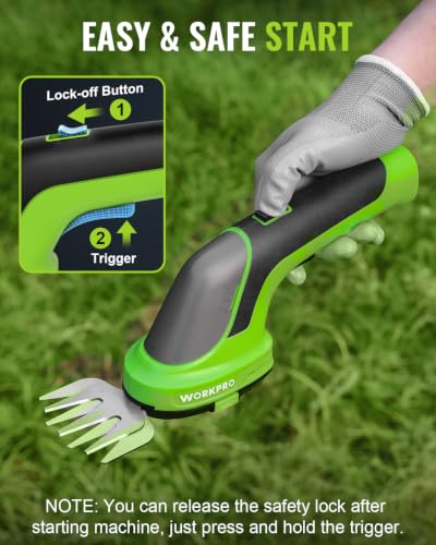 WORKPRO 3-in-1 3.6V Cordless Hedge Trimmer with 37" Wheeled Extension Pole - size: Long Handle Grass Shear