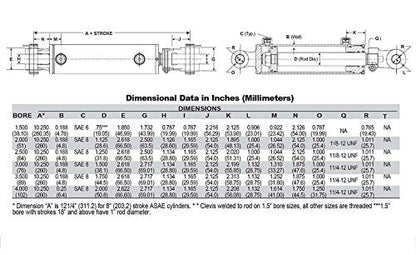 Chief WC Welded Cylinder (1.5 x 16) - size: 1.5 x 16