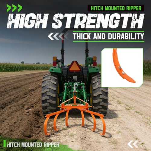 3 Point Cultivator for Category 1 Tractors 25-35 HP with 6 Spring Shanks