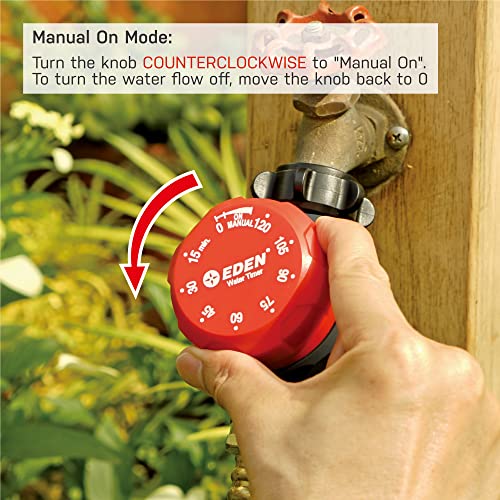 Eden Mechanical Watering Hose Timer for Lawn and Garden, 1-Zone Sprinkler Timer - style: 1-Zone