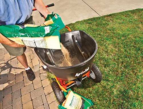 Agri-Fab Push Broadcast Spreader, 130-lb Capacity & 110-130 lb. Spreader Grate Kit