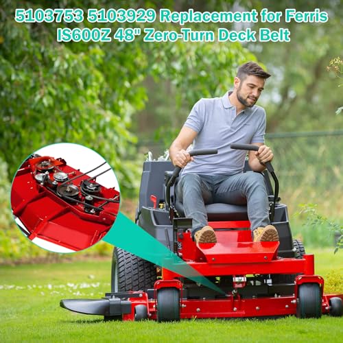 Replacement for Ferris IS600Z 48" Zero-Turn Deck Belt Lawn Mower Deck Belt