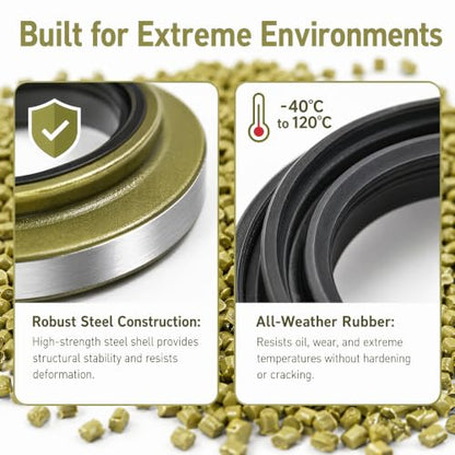 4PCS Trailer Hub Grease Seal Double Lip Wheel Seal 2.250" ID x 3.376" OD, Replaces 01003600 10-36 22333TB, for 5200-7000 lb Trailer Axles