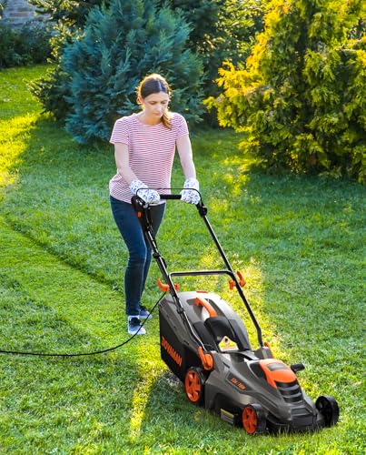 DOVAMAN 13 Amp 16" Lawn Mower, 98% Collection w/13.2-Gallon Bag