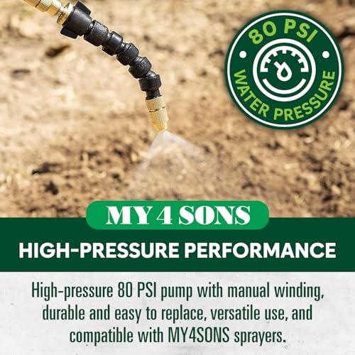My 4 Sons Backpack Sprayer Water Pressure Pump with Automatic Regulator