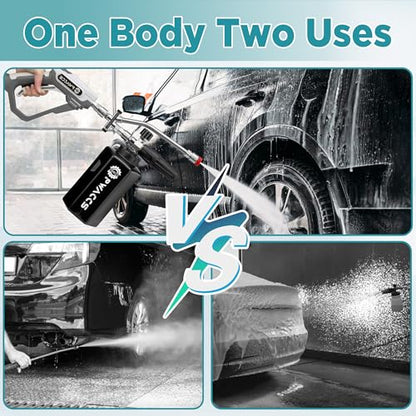 PWACCS Pressure Washer Foam Gun with Dual Connector, 1.5 Liter