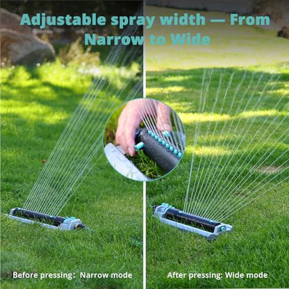 QUOBAS Heavy Duty Oscillating Sprinkler for Yard, Water Sprinkler for Lawn - size: 2 pk