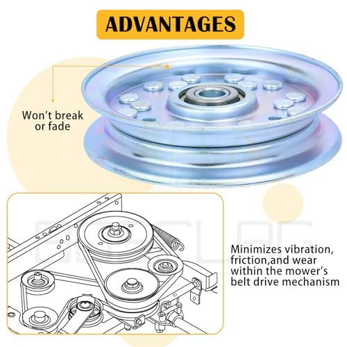033-6001-00 Idler Pulley for Bad Boy ZT Elite 48" 54" 60" Mowers - size: 1x033-6001-00