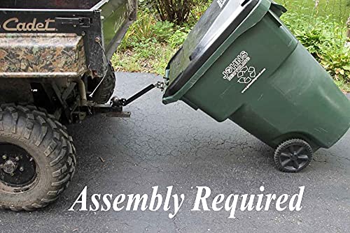 American-Made Garbage Commander UBL Single Can Ball or Bolt Mounted Garbage Hauling Hook - By Garbage Commander