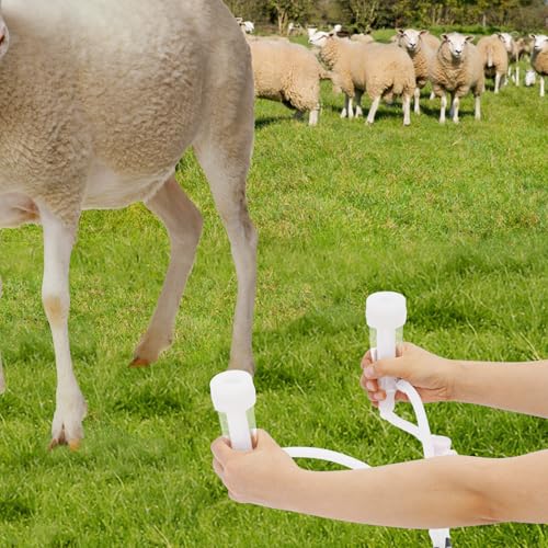 Electric Cow Milking Machine 10L, Stainless Steel Milk Bucket 35-45 kPa Vacuum Pressure Adjustable Milking Machine Electric Vacuum Pump Milker for Cows, Goats (10L) - size: 10L