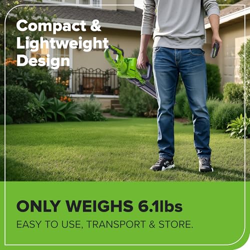 Greenworks 24V 24 in Cordless Hedge Trimmer, Rotating Handle, Tool Only - size: 24 in, style: Tool Only