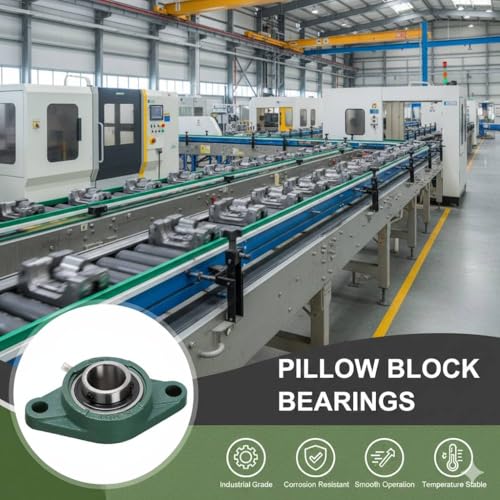 UCFL208 (40mm) Flange Block 2 Bolt Bearing Bore Self-Alignment - size: UCFL208 (40mm)