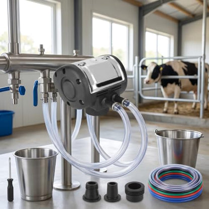 HEEPDD Stainless Steel Pneumatic Pulsator, Adjustable Milker Accessories