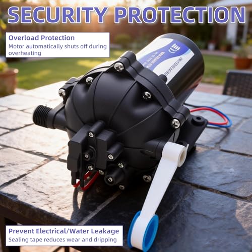 12 Volt Sprayer Pump, 6.5GPM 70PSI 10A Soft Wash Pump