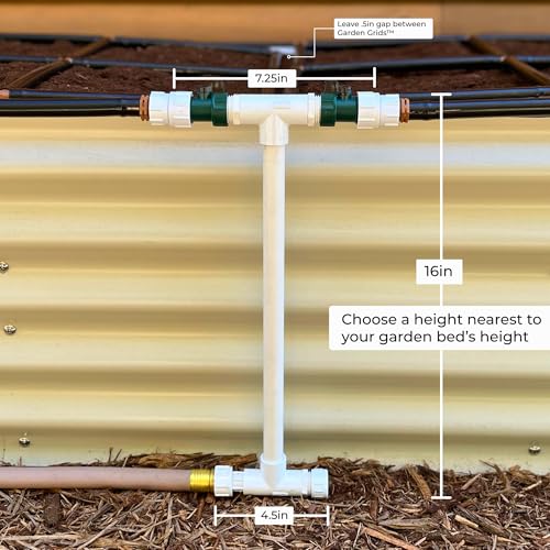 Garden Grid Manifold | Link Multiple Garden Grids | 16" Tall, Double Style - size: 16" Tall, style: Double