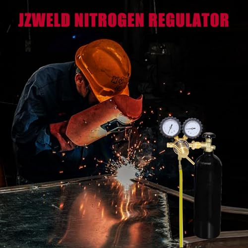 Nitrogen Regulator with 60" Hose,0-800 PSI, CGA 580 - color: 0-800 Psi With Hose