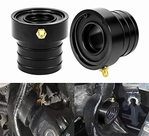 Axle Tube Seal Pair MG21103 Front Outer Axle Seals Dana 30/44 for Jeep JKUR Jeep Wrangler YJ JK TJ XJ ZJ MJ 2PCS-Black - color: black