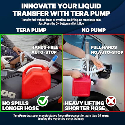 TERA PUMP Automatic Battery Operated Fuel Transfer Pump - style: Auto Stop Pump (AA)