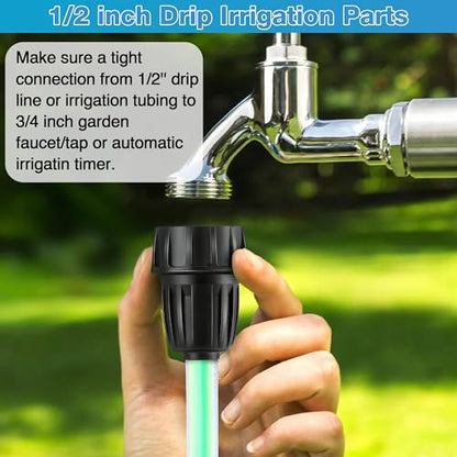 4 Pcs 15 PSI Drip Irrigation Pressure Regulator Adapter Kit - style: 15 PSI
