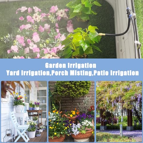 49.21Ft Drip Irrigation Kit System, 360° Bendable Garden Irrigation System - size: 49.21Ft