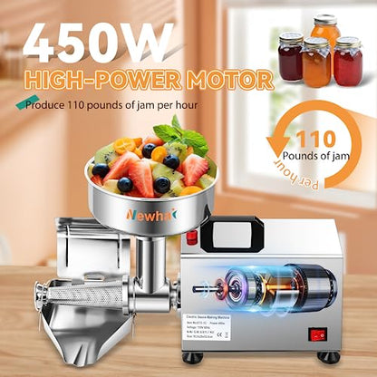 Newhai Electric Tomato Strainer, Commercial Milling Machine Sauce Maker