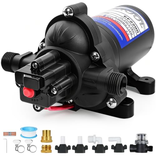 12V Sprayer Pump, 2.2GPM 70 PSI, Chemical and Corrosion Resistant