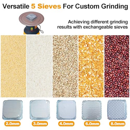 25L Electric Corn Grinder - Steel Dark Gray - Superior Performance - Farm Home Use - Versatile Grain Mill