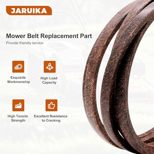 197253 Mower Belt 42'' Deck Belt Replacement for Craftsman Husqvarna Poulan AYP 429636 197253 532197253 532429636 John Deere M84136 M87323 (1/2'' x 101'') - color: Brown, size: 1/2"×101"(429636/197253)