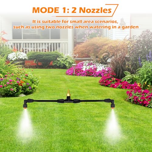 4 Nozzles Sprayer Boom Wand with 3/8 Inch Brass Fitting