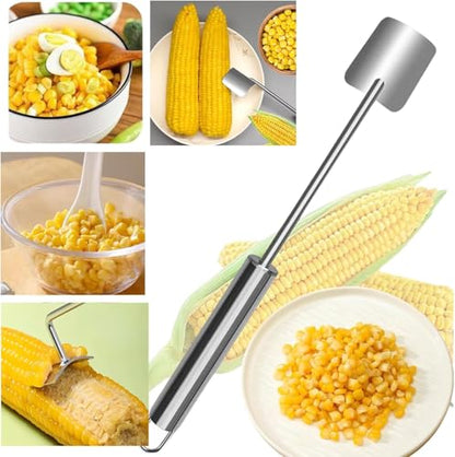 Corn Peeler Stainless Steel Stripper Corn Separator Quick Peel Corn Gadget - size: 1 piece