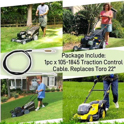105-1845 Traction Control Cable Fits Toro 22" Recycler Lawn Mowers - size: 105-1845