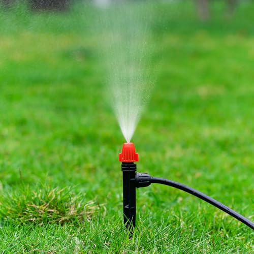 360° Adjustable Drip Spray Emitters for 1/4" Tubing, 30pcs - size: 30pcs Drip Emitters with Lock Barbed
